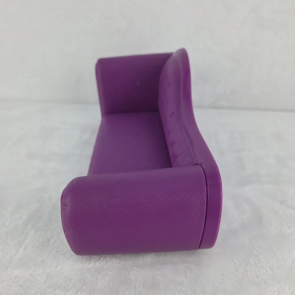 Barbie My Scene Purple Chaise Lounge Sofa Furniture 2003 Mattel No Legs
